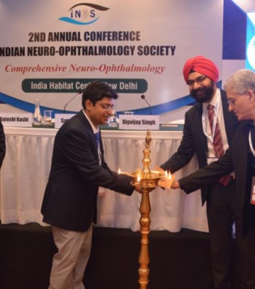 Lamp lighting at INOS conference